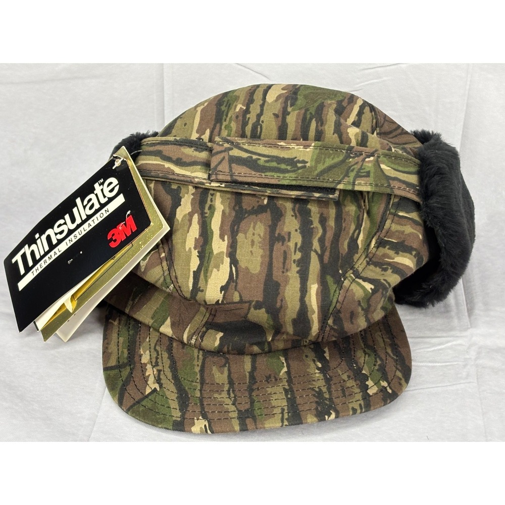 Woolrich Mossy Oak Gore-Tex Thinsulate Trapper Hat Mens Large Camo Hunting USA